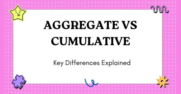 Aggregate vs Cumulative