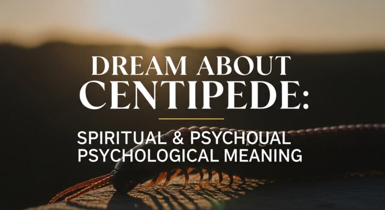 Dream About Centipede Spiritual & Psychological Meaning
