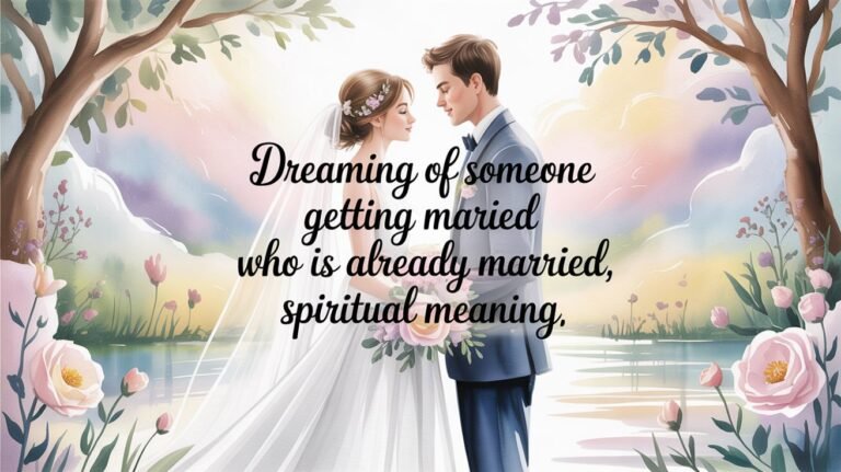 Dreaming of Someone Getting Married Who Is Already Married
