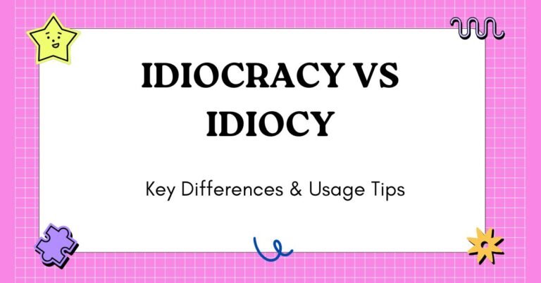 Idiocracy vs Idiocy