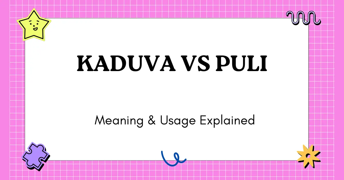 Kaduva vs Puli