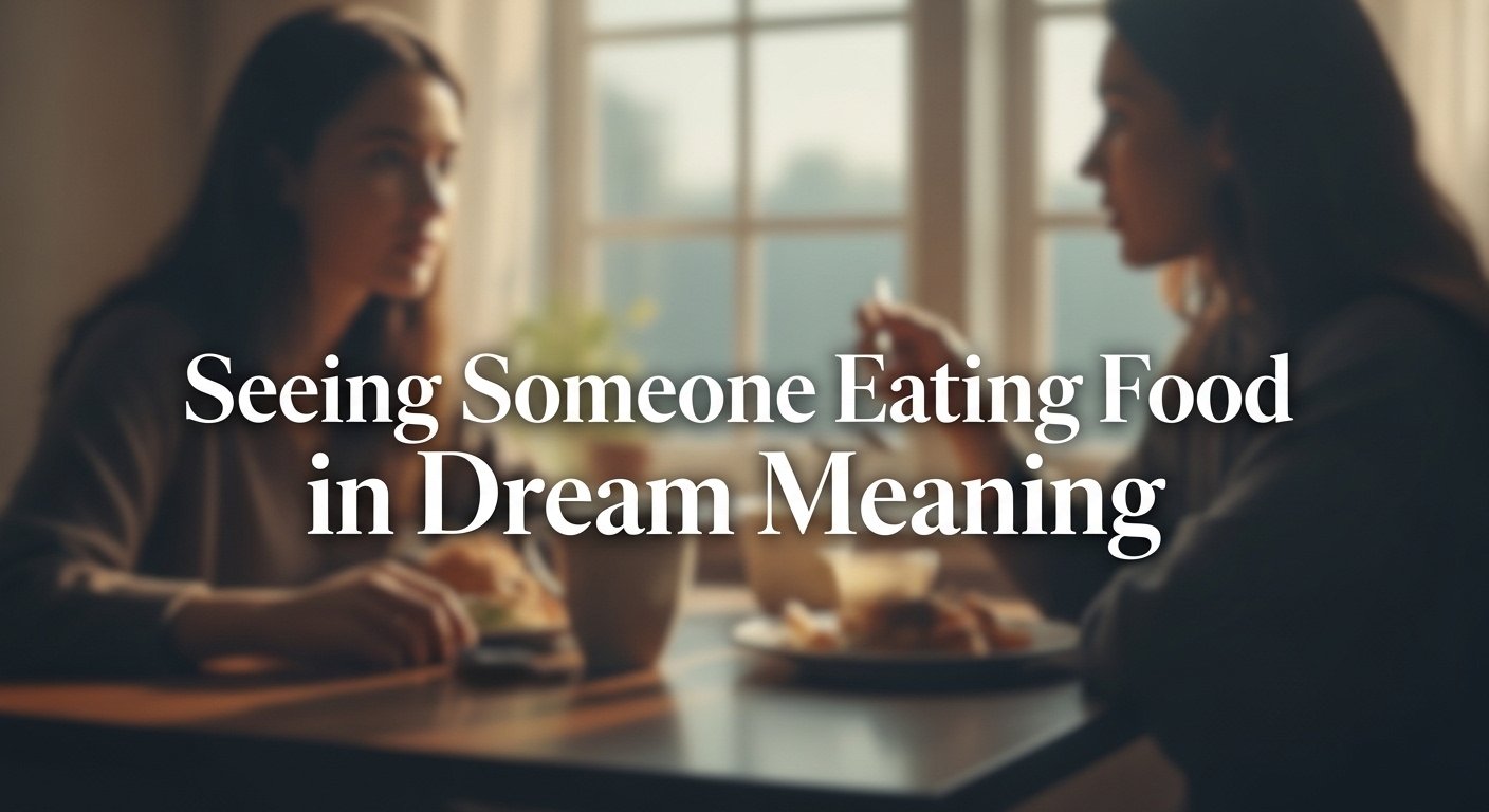 Seeing Someone Eating Food in Dream Meaning