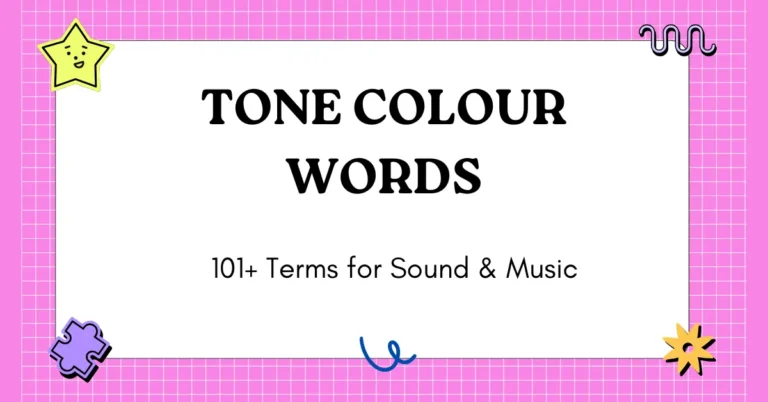 Tone Colour Words
