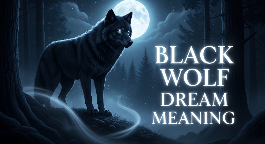 Black Wolf Dream Meaning Spiritual Guide