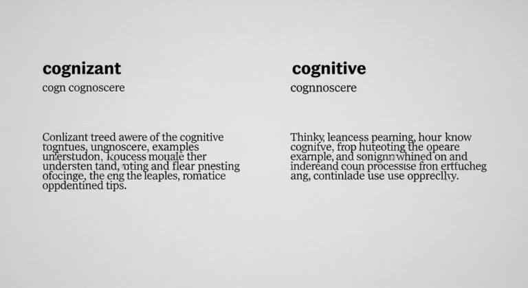 Cognizant vs Cognitive