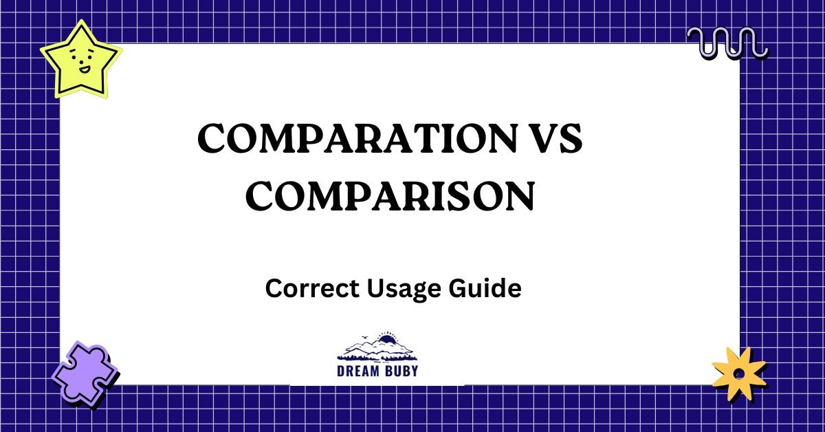 Comparation vs Comparison