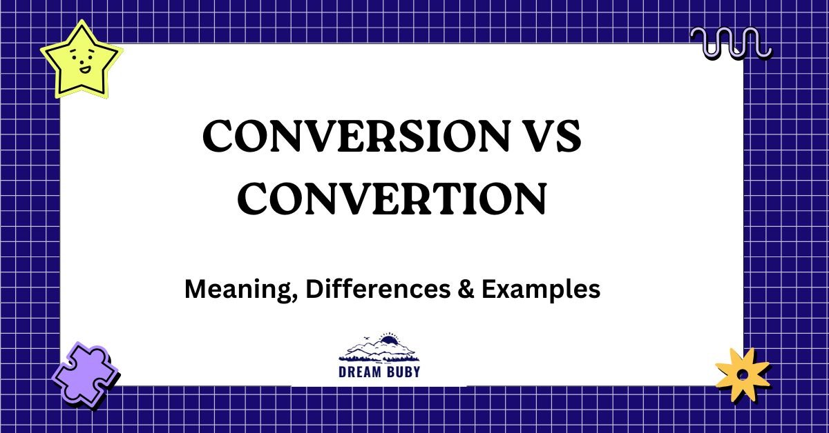 Conversion vs Convertion