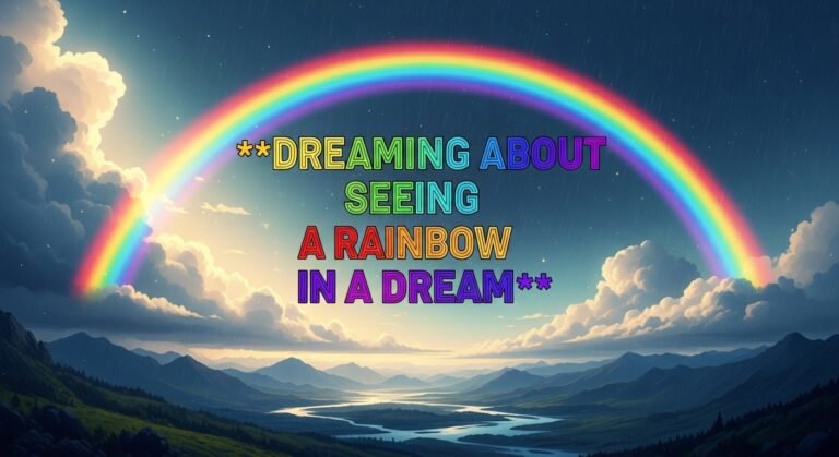 DREAMING ABOUT SEEING A RAINBOW IN A DREAM