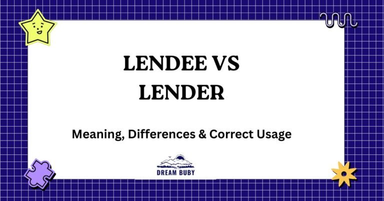 Lendee vs Lender