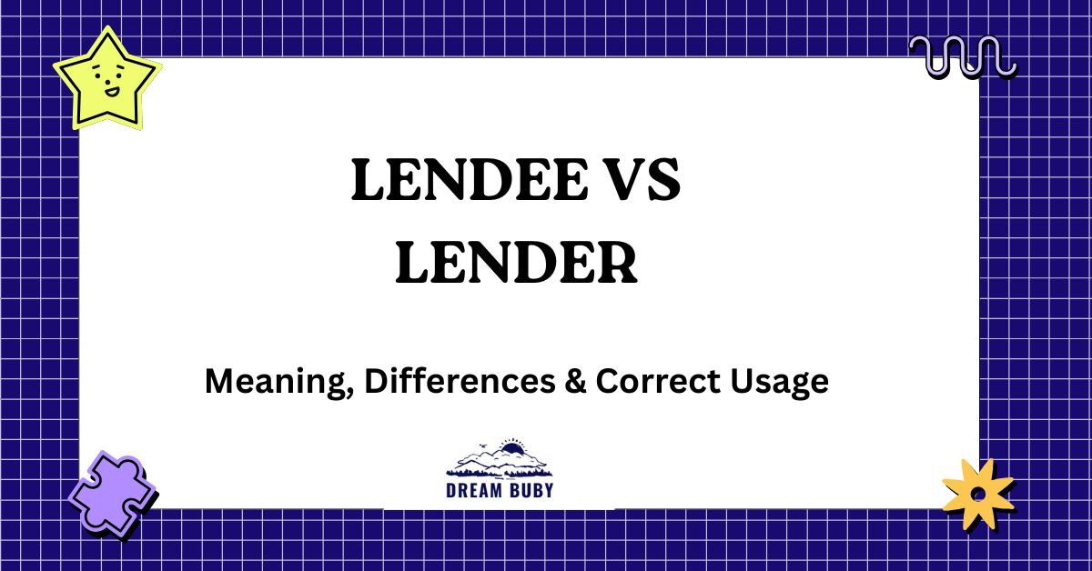 Lendee vs Lender