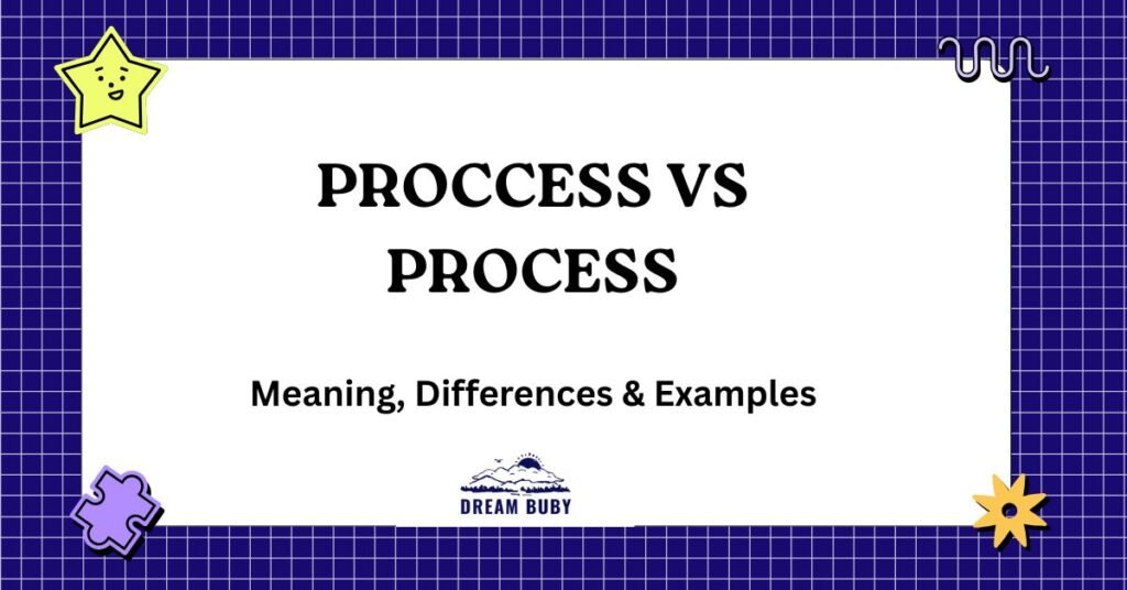 Progress Or Process Proccess vs Process: Meaning, Differences & Examples