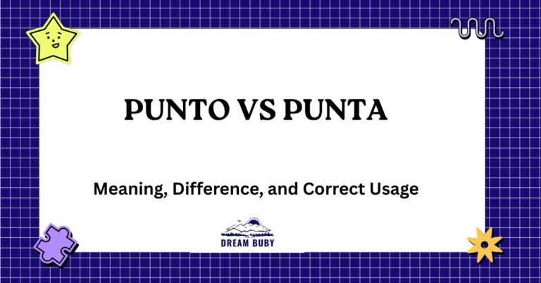Punto vs Punta