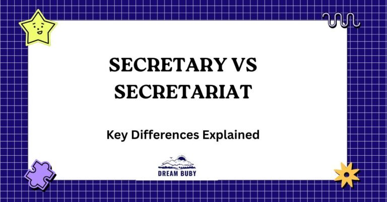 Secretary Vs Secretariat