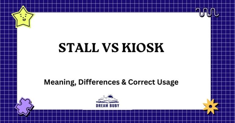 Stall vs Kiosk