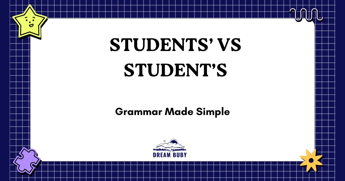 Students’ vs Student’s