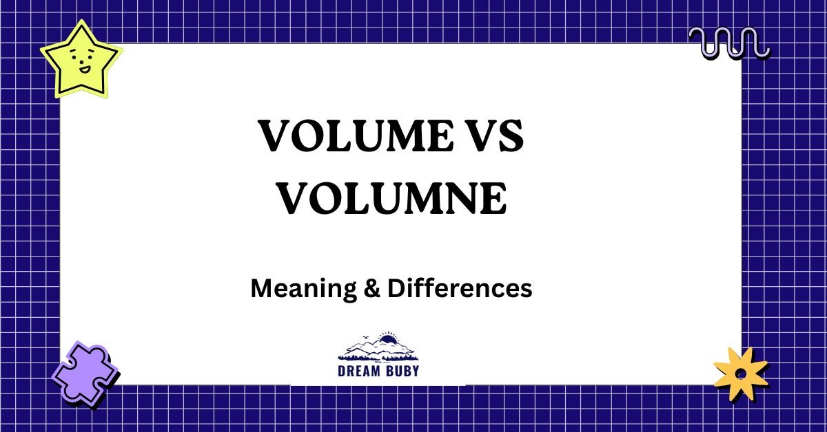 Volume vs Volumne