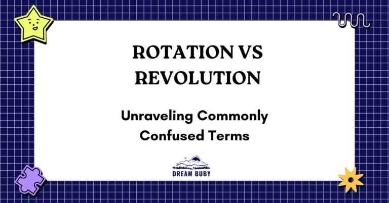 Rotation vs Revolution