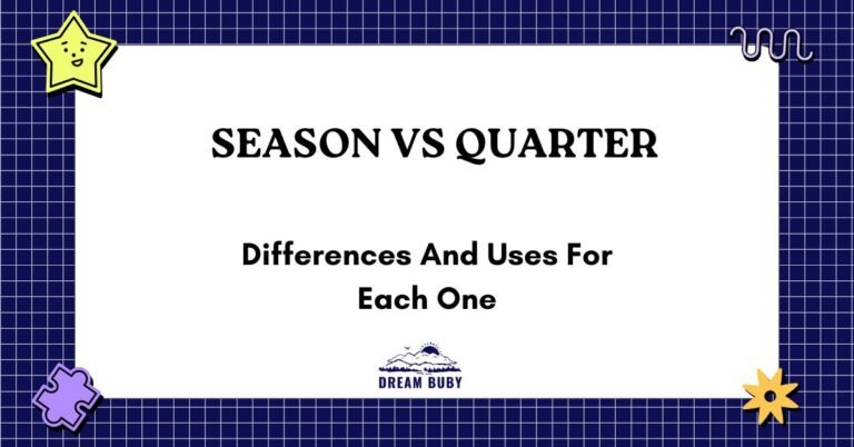 Season vs Quarter