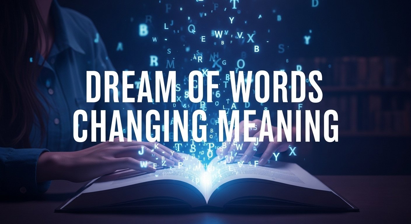 Seeing Written Words That Keep Changing in a Dream